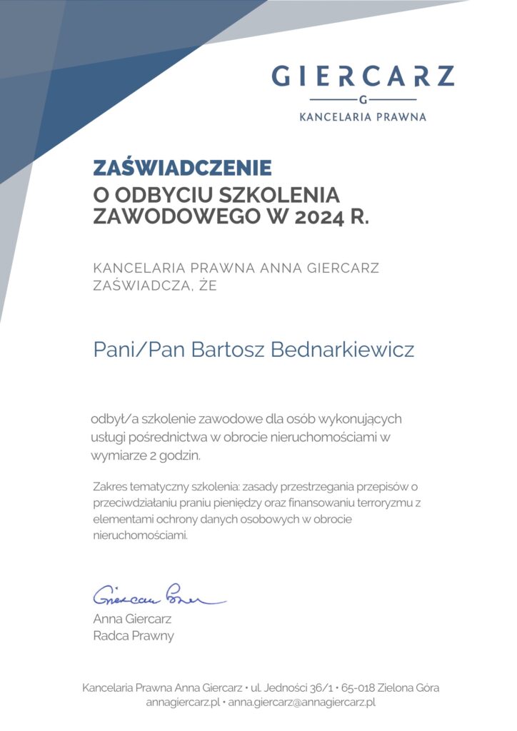 Szkolenie AML i ochrona danych osobowych